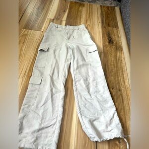 H & M cargo silk pants